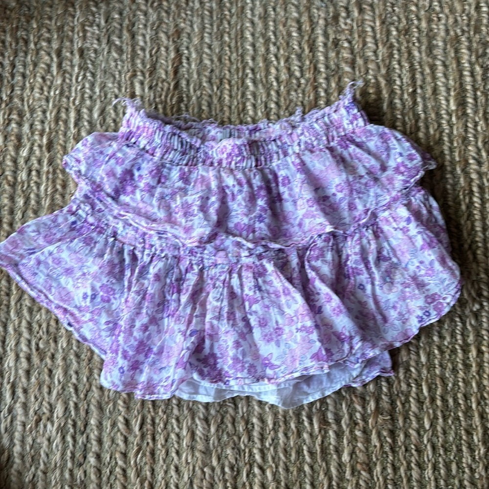 Loveshack fancy skirt | purple flowers